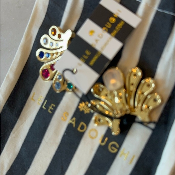 NWT LELE SADOUGHI Crystal Lele Button Earrings - Picture 9 of 11